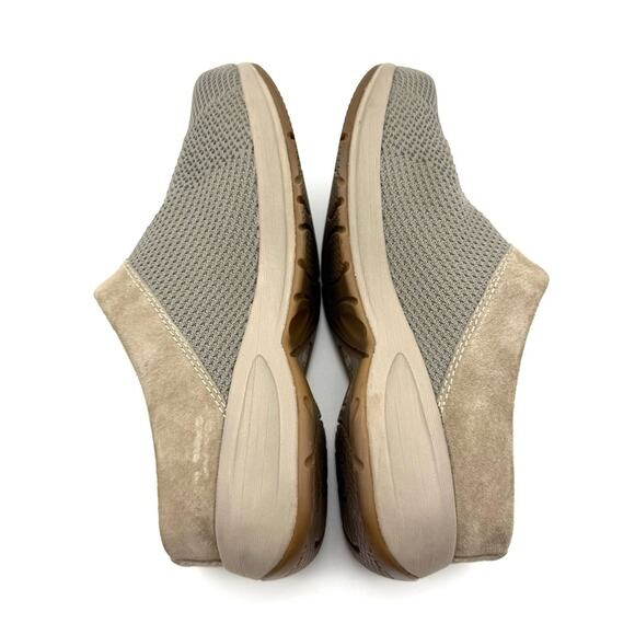 Dansko Sondra Taupe Suede Leather Slip-on Clog Mule Sneaker EU 38 US 7.5-8 - Picture 6 of 13